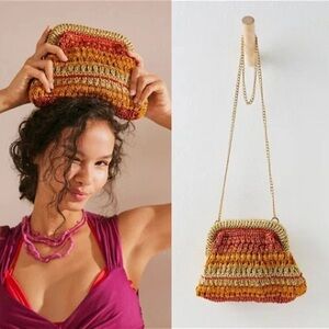 Free People Sweet Emotions Multicolored Chain Shoulder Crossbody Purse Bag